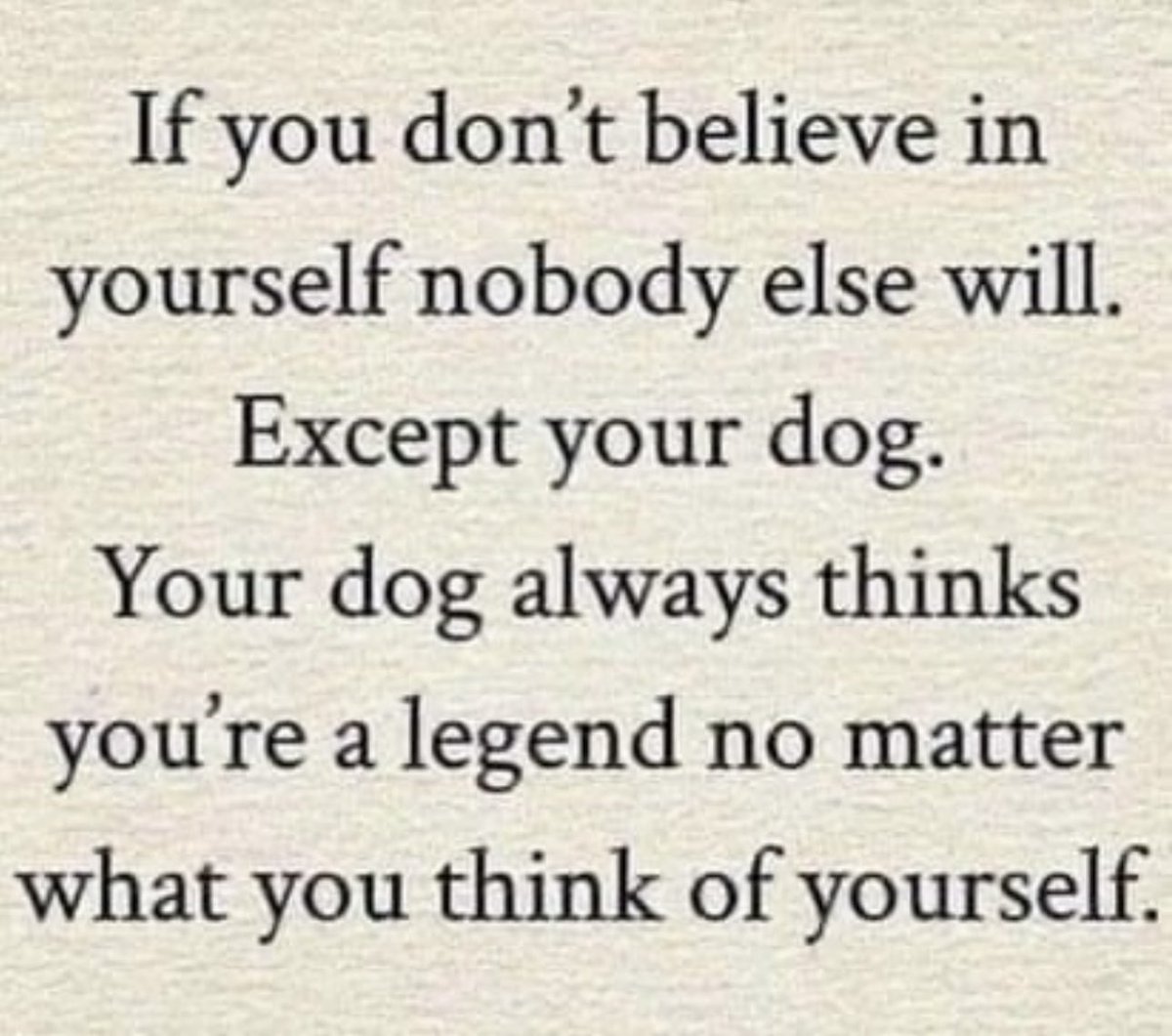 Be the person your dog thinks you are #cmgsays