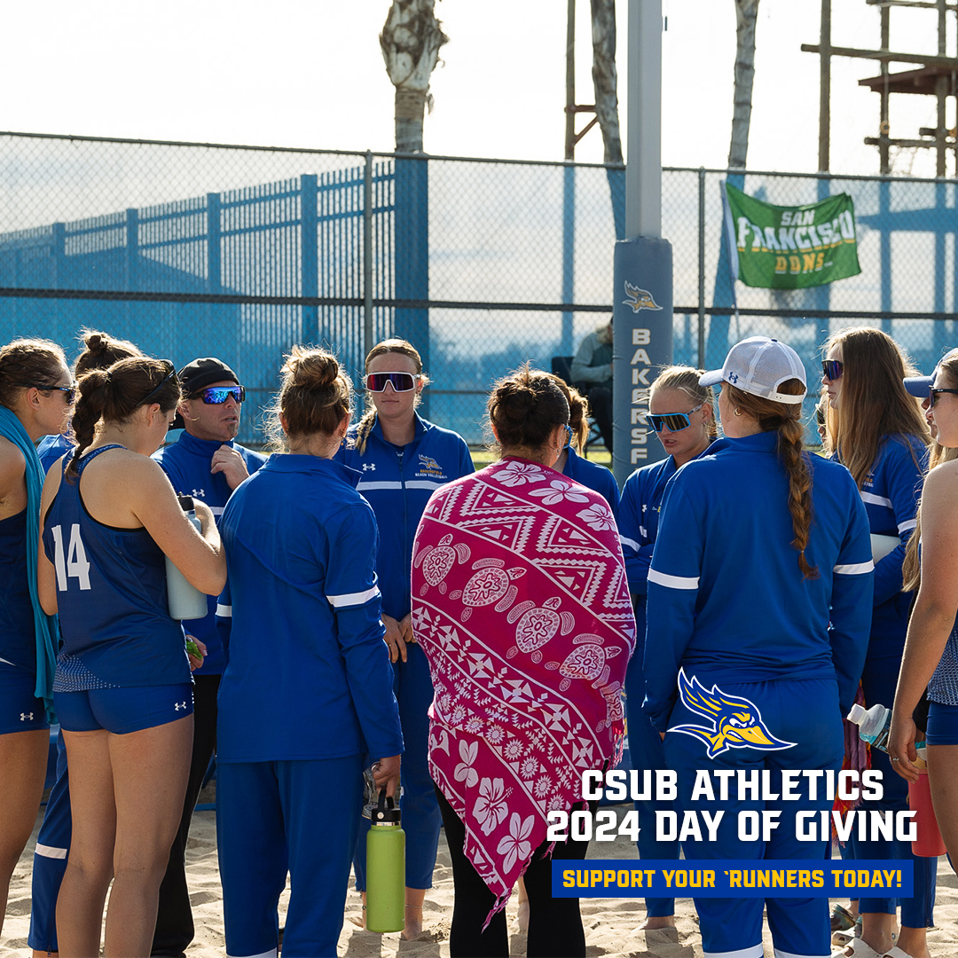 It’s Giving Day! Help us compete against the other CSUB Athletics teams in the Rowdy Challenge. Our goal is to gain the MOST DONORS ($5 min. donation) in the 24-hour period from Noon today until Noon tomorrow! Donate in that window at GivingDay.csub.edu