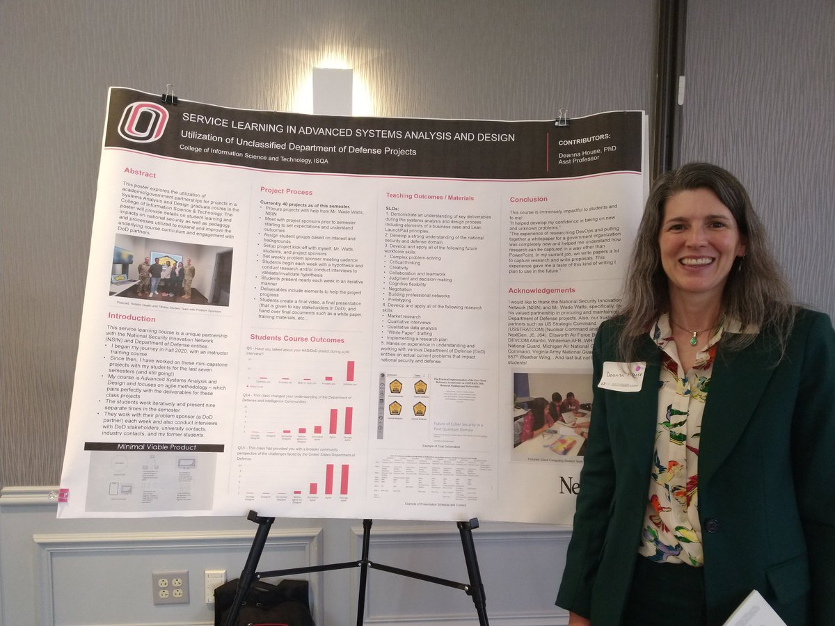 Great time tonight at the UNO Service Learning Showcase @UNO_SLA <a href="/unocist/">UNO College of IS&T</a>