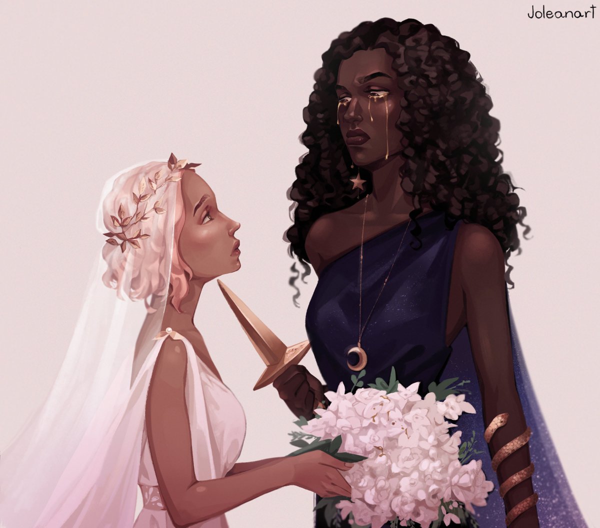 CIRCE x THE JASMINE THRONE

🏛️ two villain origin stories
🏺 sapphic longing between two greek goddesses: one of harmony, one of strife
🐍 childhood best friends to lovers... to enemies?
🔱 be gay (these two), do crime (k*ll your husband to be with me?... please?)
#questpit #A #F