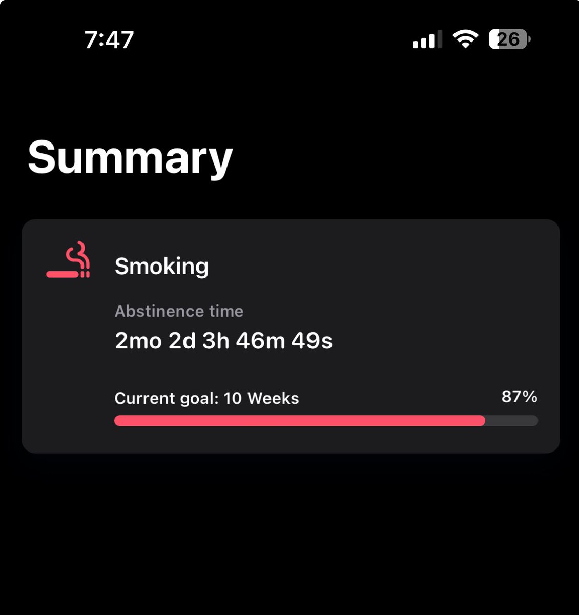 charlialexandr's tweet photo. Update I’m at 2 months without cigs or vaping 🥰 https://t.co/mciQBcgUel