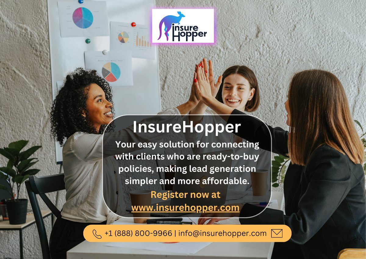 Introducing InsureHopper: Your easy solution for connecting with ready-to-buy clients, making lead generation simpler and more affordable.
Register now at insurehopper.com
#InsureHopper
#InsuranceLeads
#ClientConnections
#ReadyToBuy
#InsuranceAgents
#ClientEngagement