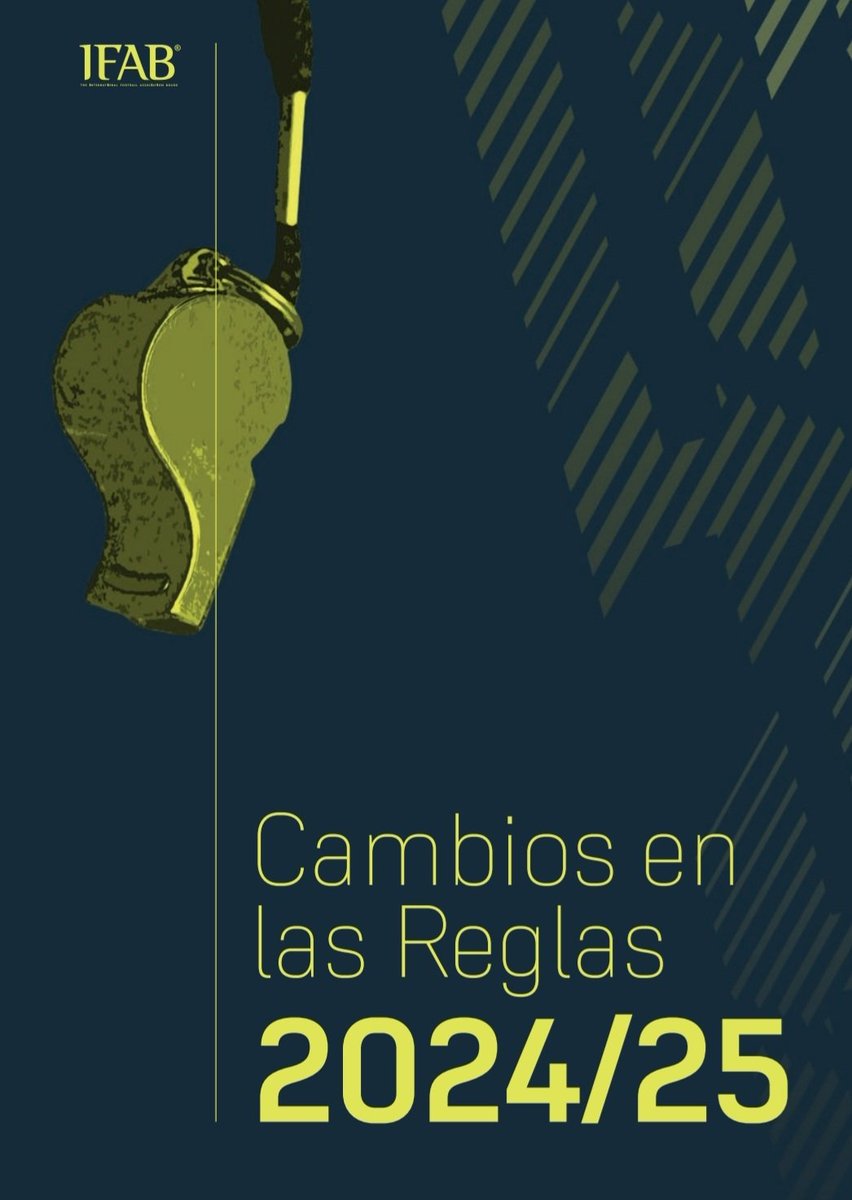 📘 CAMBIOS EN LAS REGLAS 24/25📘

❌️ Nada del fuera de juego de Wenger.
❌️ No modificación de 6 segundos al portero.
❌️ Nada de tarjeta azul.
❌️ Tampoco de tarjeta morada.
❌️ No a que solamente proteste el capi...

🧵Hilo va con las verdaderas👇🏻