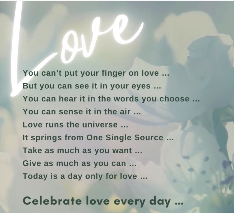 Love❤️Runs the Universe Celebrate Love💛Every Day #GiftForTheSoul #AprilThoughts globalcooperationhouse.org