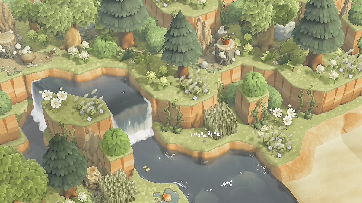 thrnbear's tweet image. thornbear's river mouth 🐌💬 #animalcrossing