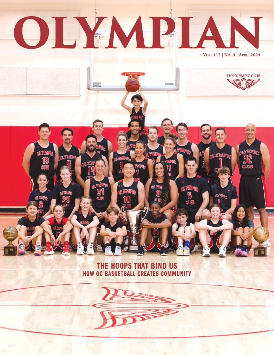 The April 2024 #OlympianMag takes a look at the Club's vast basketball community with a place for players of all ages and skill sets! Visit the Club's website (link in bio) to read the virtual issue now 📕 #OlympicClub #OCbasketball