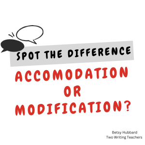 Betsy_writes's tweet image. How do you build accessibility for the writers in your classroom? #TWTBlog twowritingteachers.org/2024/04/03/spo…