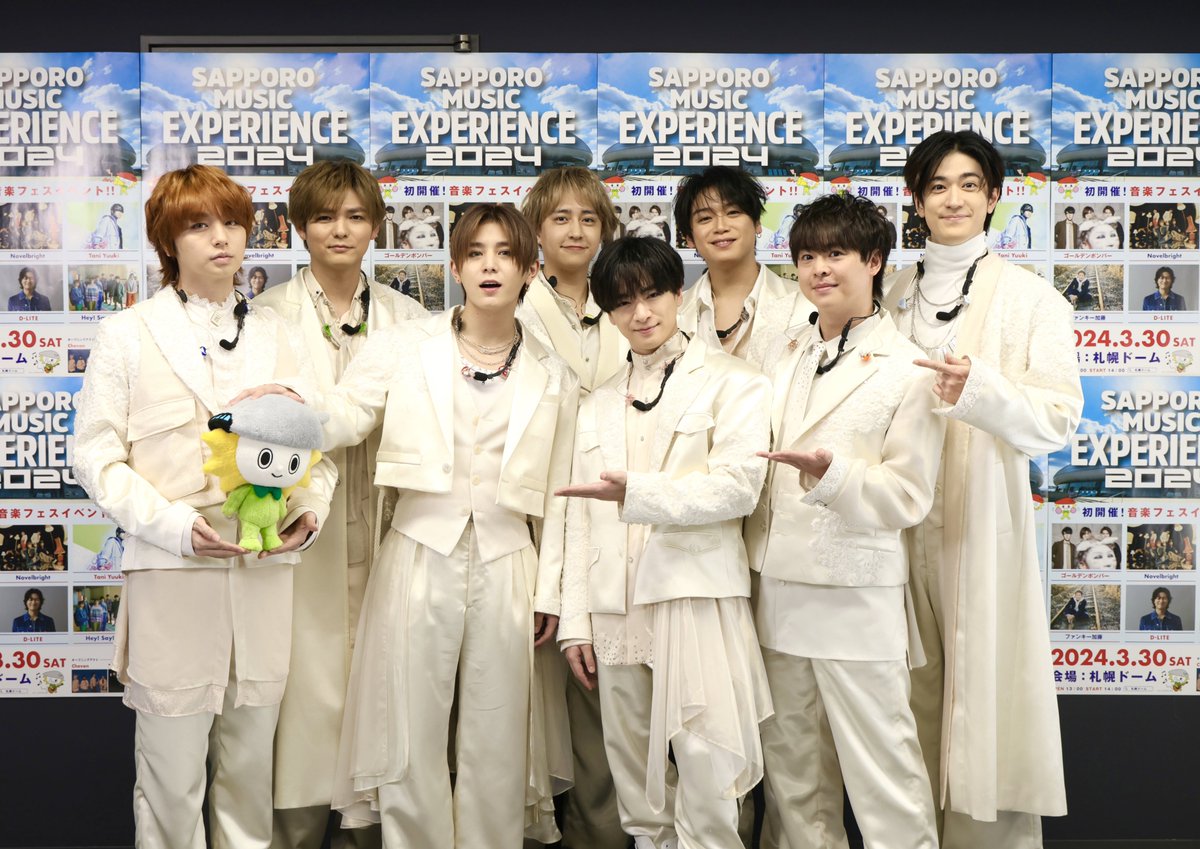 SMEX240330's tweet photo. 📣コメント到着
🎤 Hey! Sɑy! JUMP

全員揃って初のフェスとなり、とても楽しみでした❗️

初めて僕たちのライブを観てくださる方にも届くようHey! Sɑy! JUMPの名刺代わりになるセットリストで臨みました✨

また必ず札幌ドームでライブができるようこれからも頑張ります🔥
#SAPPOROMUSICEXPERIENCE2024 https://t.co/6pzOuqKI2g