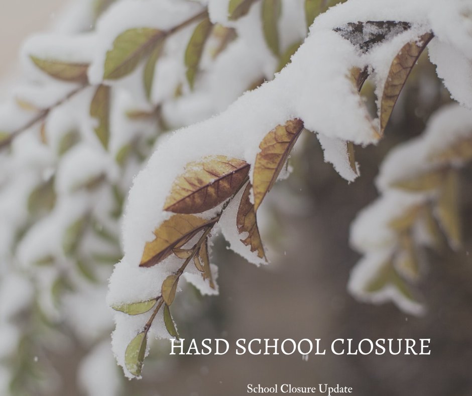 Due to the continued winter storm coupled with sporadic power outages in the District and our rural roads, we are making the decision to cancel school on Wednesday, April 3, 2024. April 17, 2024 will now be a full day with students replacing an early release day. Thank You