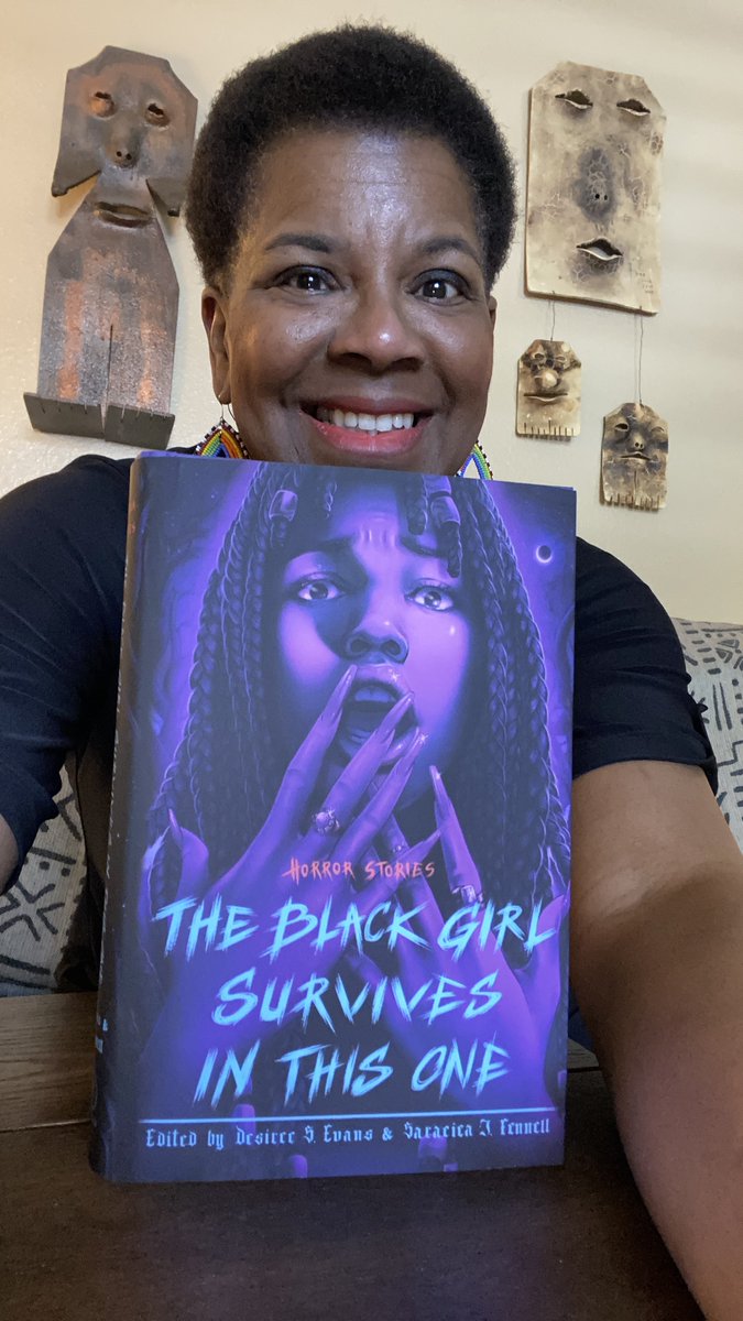 HAPPY PUB DAY to The Black Girl Survives in This One!!! (I wrote the Foreword!) Edited by Desiree S. Evans & Saraciea J. Fennell. Stories by Erin E. Adams, Justina Ireland, , Zakiya Dalila Harris, Eden Royce & more! ORDER NOW: us.macmillan.com/books/97812508…