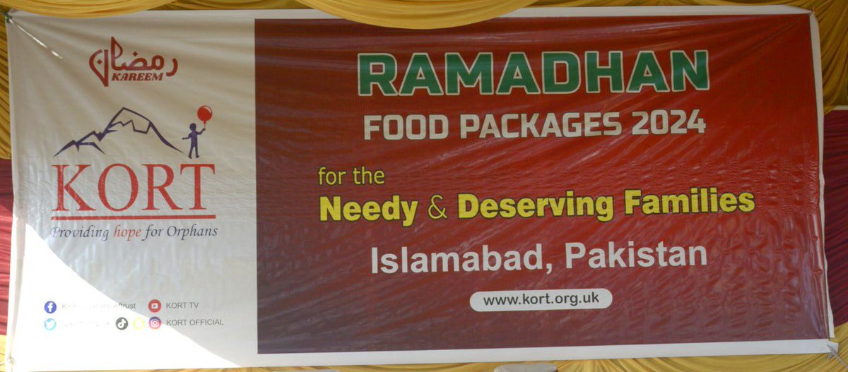 DAY-22 RAMADHAN FOOD PACKAGES 2024: F-9 Park Islamabad. Alhamdulillah! A huge food packages distribution ceremony held at F-9 Park Islamabad. Hundreds of needy and deserving families from Islamabad City and adjacent areas . Please donate generously kort.org.uk