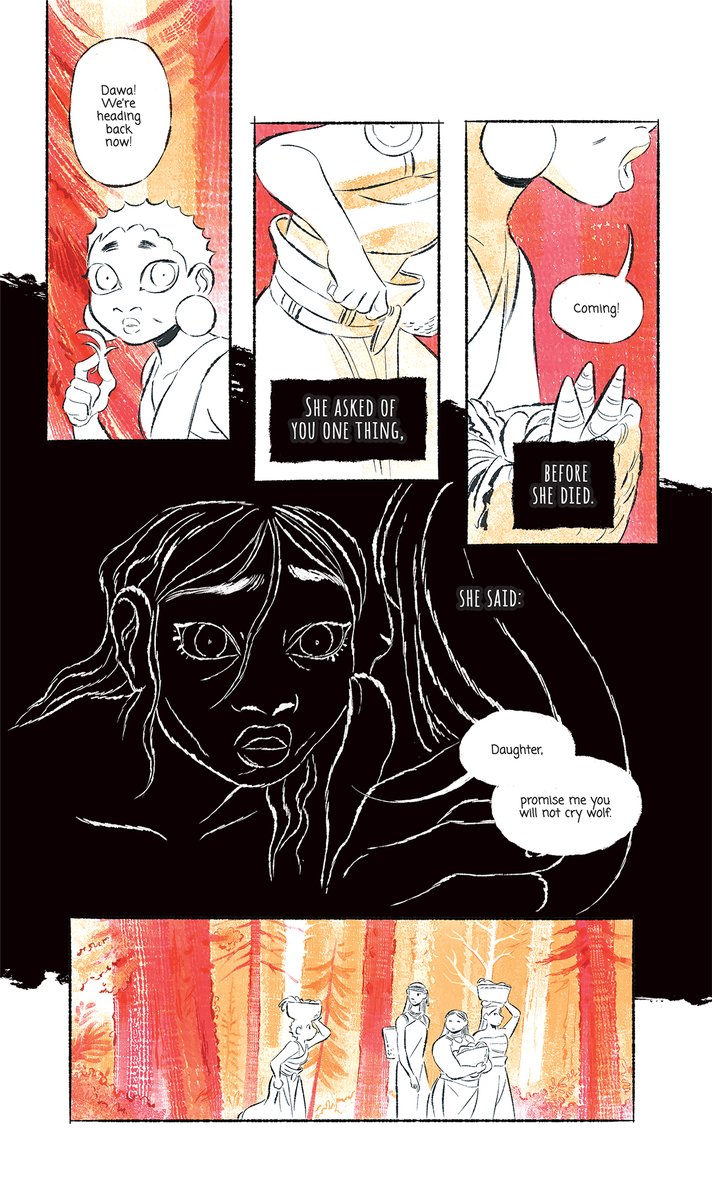 My Ignatz Award-winning comic CRY WOLF GIRL is now available as a digital PDF for the first time outside my patreon!

https://t.co/e045gGWqjR

A reimagining of "The Boy Who Cried Wolf" this book is so good they translated it to French! 