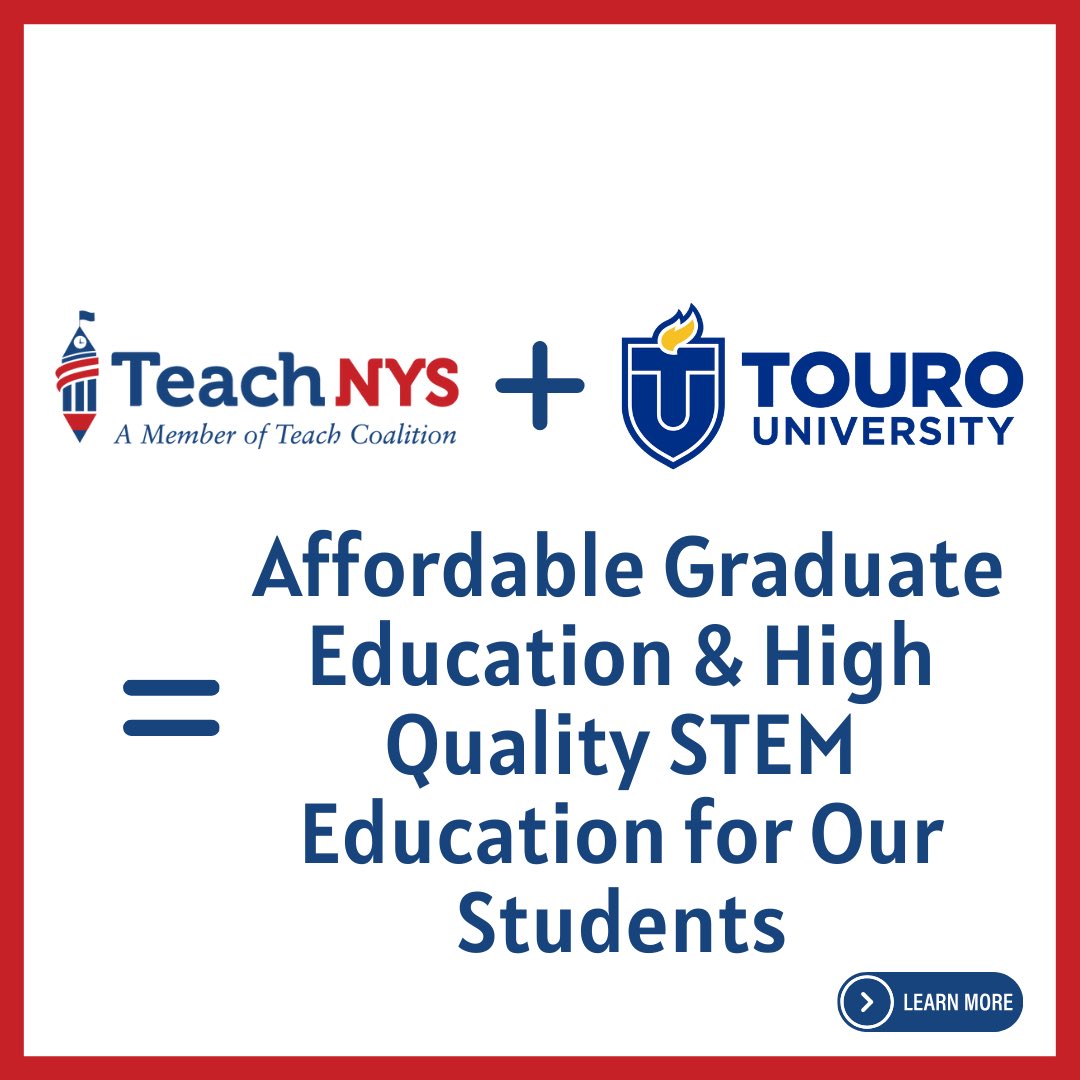 TeachCoalition_'s tweet image. Exciting news as we step into April, #MathAwarenessMonth! @TeachNYS has forged an incredible partnership with @WeAreTouro… Together, we’re investing in the future of education and our children’s ability to navigate the world with STEM as their compass. #TeachCoalition #STEM