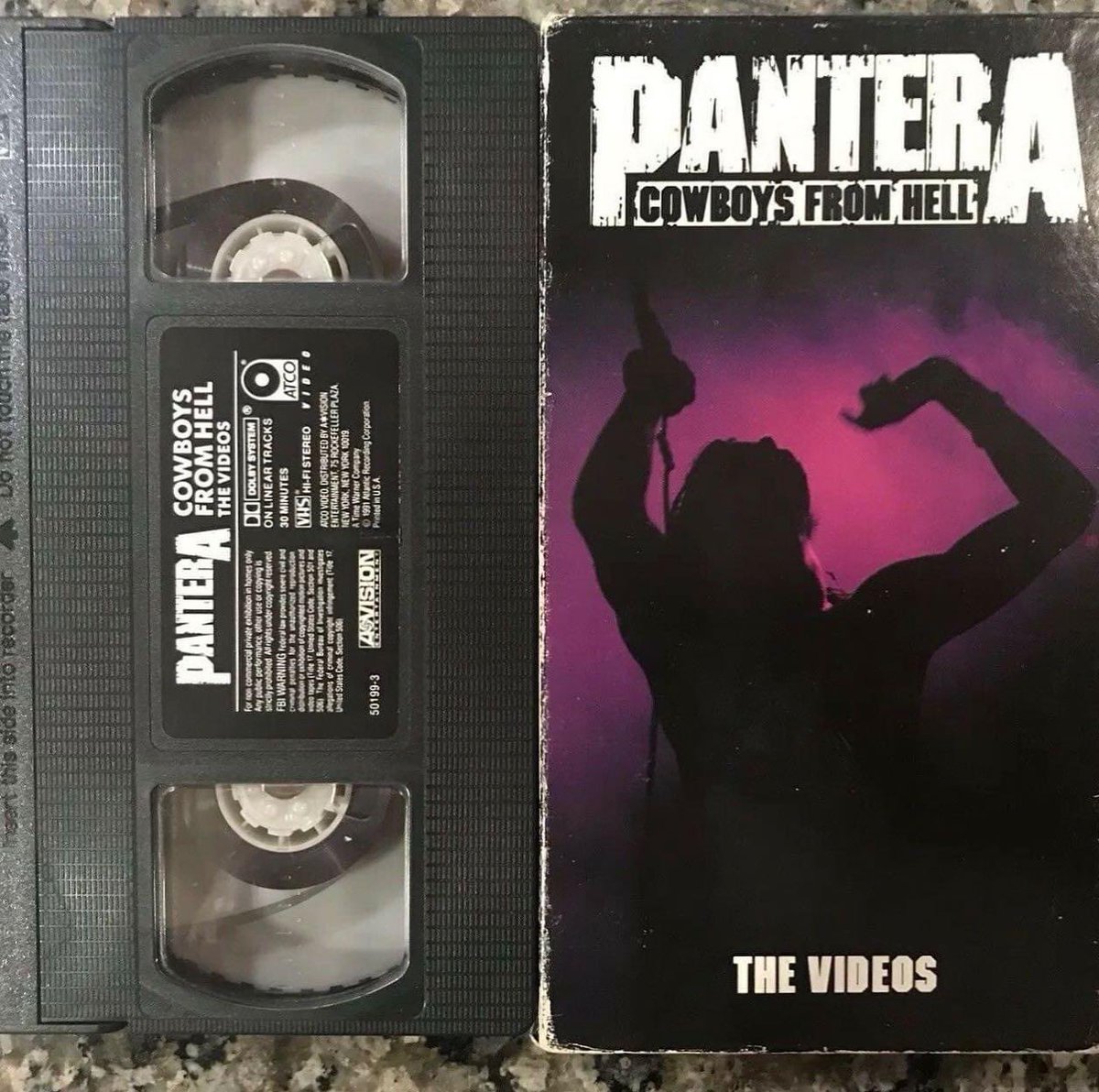 Cowboys from Hell: The Videos was released on this day, 33 years ago! The original release was VHS. This was the first glimpse the fans got into the debauchery that ensued! Tell us your favorites scene in the comments. #pantera #cowboysfromhell #vhs #33yearsold #debauchery