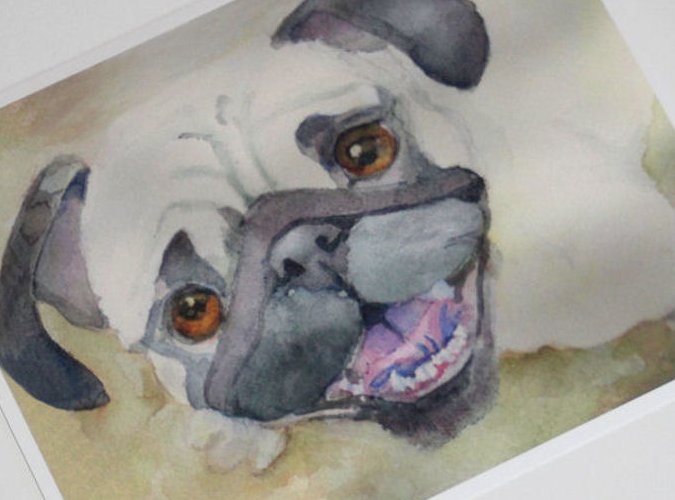 Cute Pug Watercolor Art Print
#happy #dogs #puglover #watercolor #artprint #homedecor #wallart #kidsdecor #SMILEtt23 #shopsmall #supportsmallbusiness #SycamoreWoodStudio #EtsySeller 

sycamorewoodstudio.etsy.com/listing/270927…