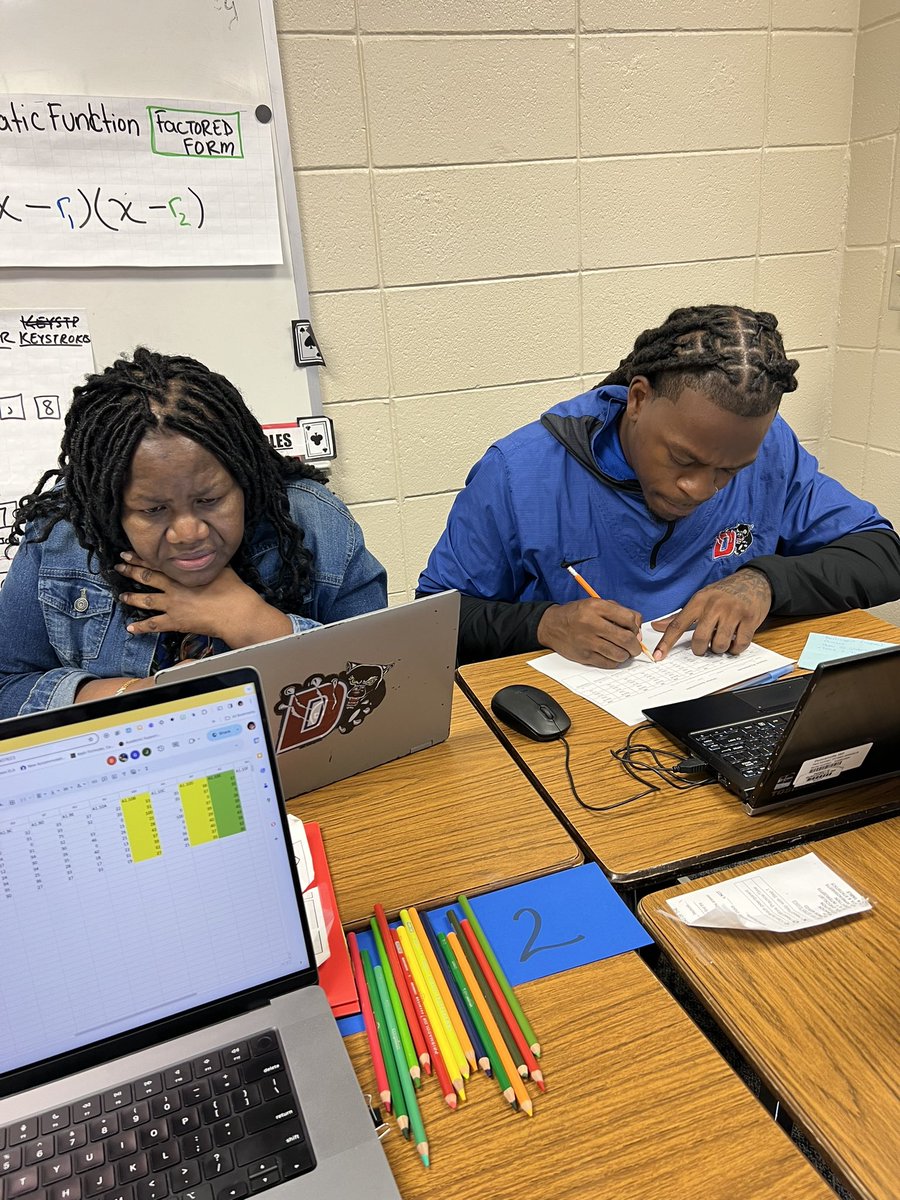 MrsFallonH's tweet photo. When you are intentional about student success; you monitor and adjust based on your data and as often as you need to. Our teachers took advantage of additional tools as we delved into #StationTeaching. #DvilleAllIn https://t.co/TwNd30XQkK