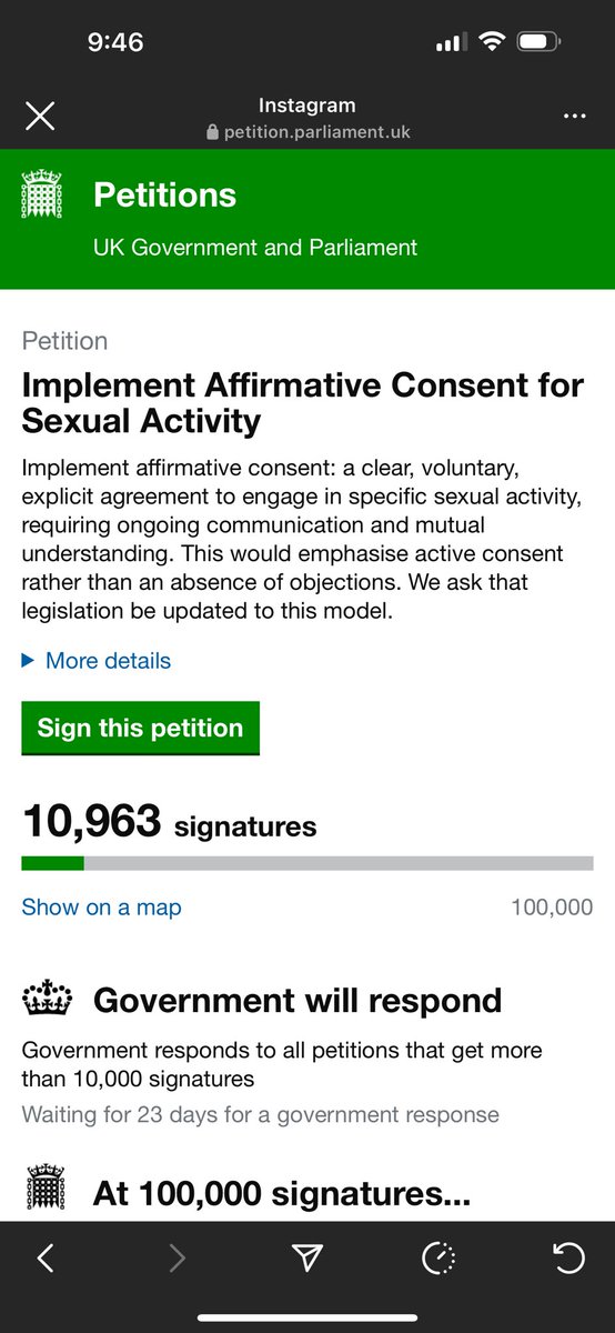 uk friends please sign !!! Super easy to do and no spamming of your inbox afterwards. Petition to Implement Affirmative Consent for Sexual Activity petition.parliament.uk/petitions/6570… @DrProudman