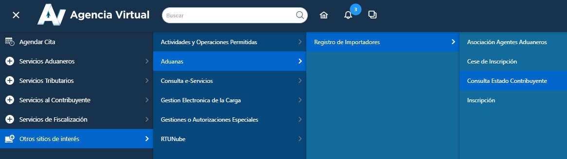 ¡Buenas tardes! SAT inactivó registros en el Padrón de Importadores por diversos tipo de incumplimiento, no sólo por las direcciones alternas, como habían avisado.
Para verificar su estado en el Padrón, pueden ingresar a la opción "Consulta estado contribuyente" en su AV.