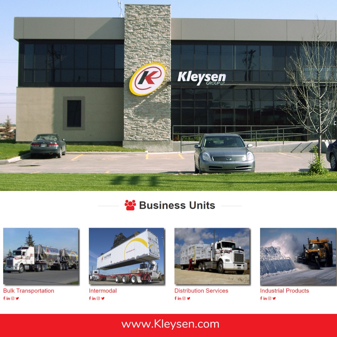The name Kleysen is well known in the bulk, deck, intermodal, and distribution services sectors, acting as a logistics arm for our customers through our experience in trucking, rail, logistics and commodity-handling. Learn more about our services at kleysen.com/Business-Units.
