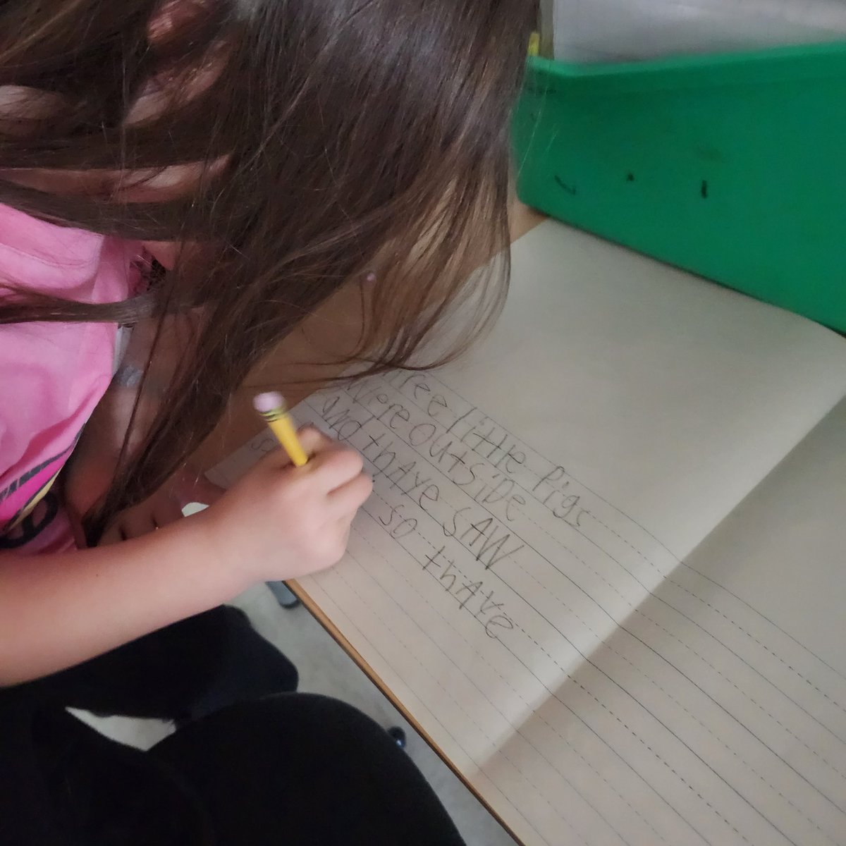 DegroodMegan's tweet photo. Getting started Exploring Animal Tales today with different versions of The Three Little Pigs. We were working on retelling and writing in our own words the story with character and setting. #illustrators #authors #textconnections #NBK #natureconnections https://t.co/79I9p9lcZO