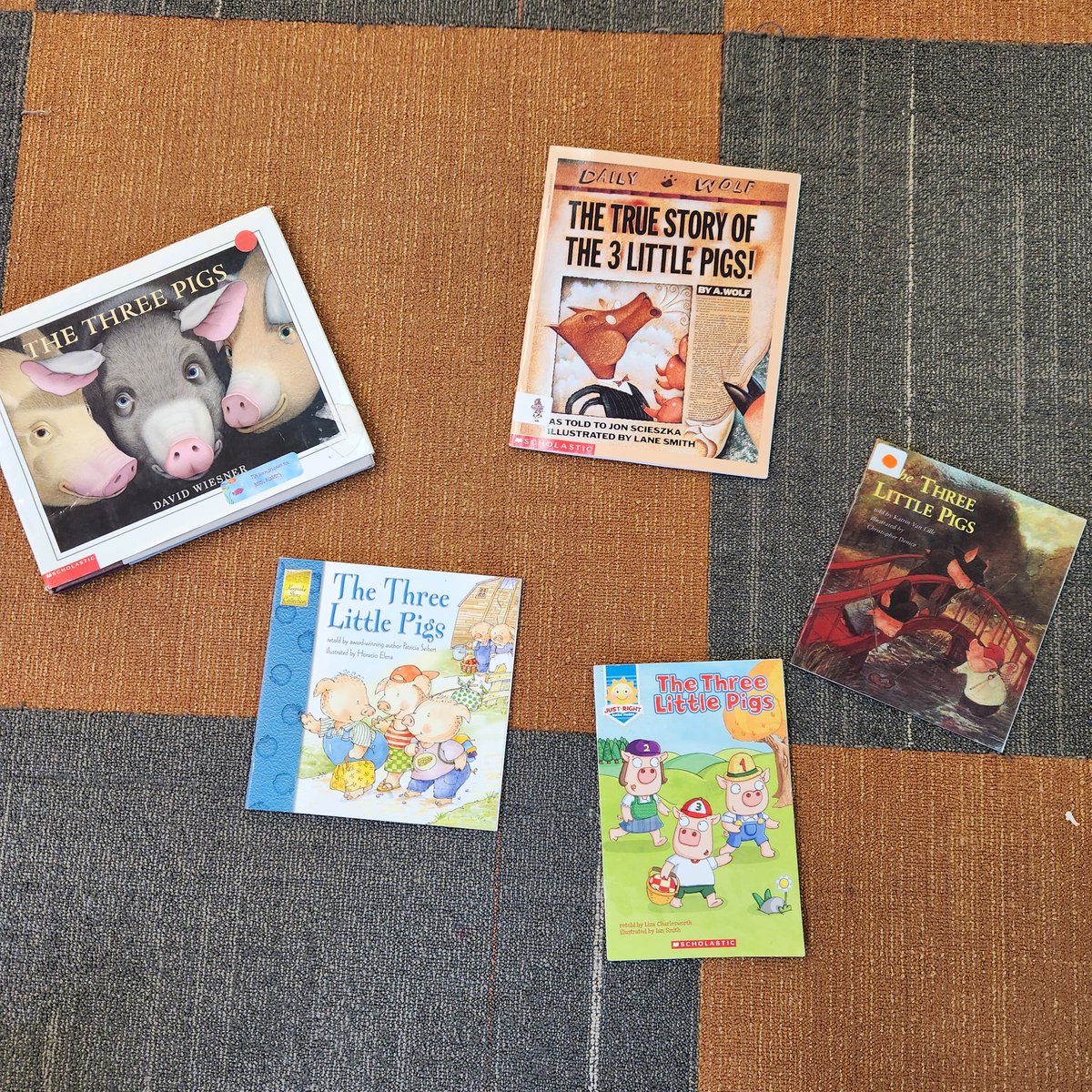DegroodMegan's tweet photo. Getting started Exploring Animal Tales today with different versions of The Three Little Pigs. We were working on retelling and writing in our own words the story with character and setting. #illustrators #authors #textconnections #NBK #natureconnections https://t.co/79I9p9lcZO