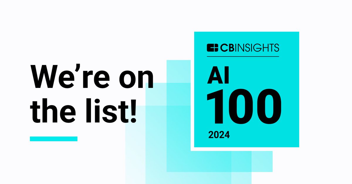 We're on the list! 

We're excited to announce that we have been selected as a winner on <a href="/CBinsights/">CB Insights</a> 2024 #AI100 in the Horizontal AI, Warehouse Management category.