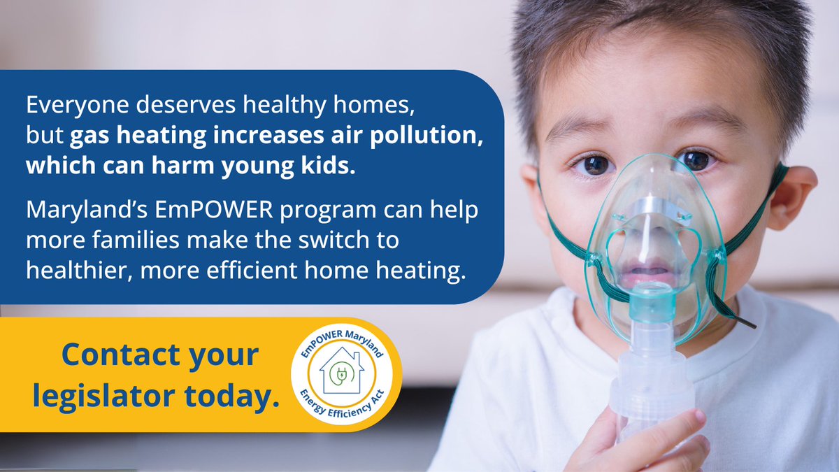 Marylanders deserves healthy homes. Help families make the switch by passing the Energy Efficiency Act! #EmPOWER2024 @MDSenate @SenBillFerg We expect the Senate to vote TOMORROW!⚡Take Action TODAY- bit.ly/3PLPegA