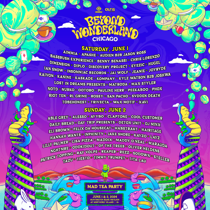 AurisPresents's tweet photo. SURPRISE 🐇✨ The Beyond Wonderland Chicago Lineup by day is here!

Reminder: Single day passes go on sale this Friday, April 5th at 12PM CT

Secure the lowest deposit price of $19.99 before it ends this Friday at 11:59PM CT → https://t.co/CzZ4DQ4Vsy