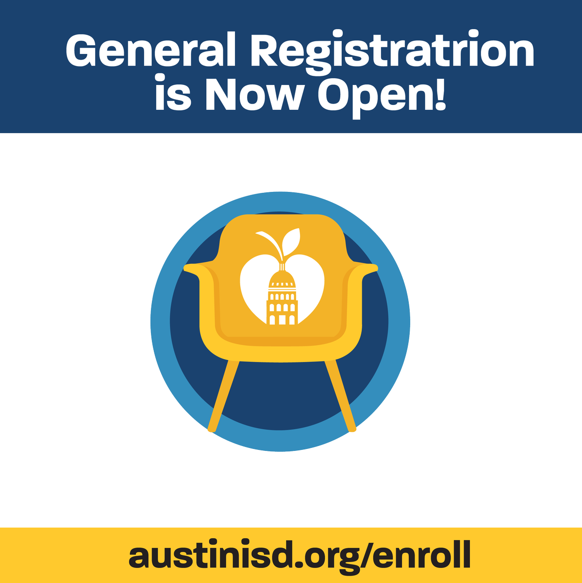 🚨 Registration for 2024-2025 school year is OPEN! Secure your spot now! Apply for transfer or specialized programs like Pre-K or Dual Language. Act fast when you receive an offer - 14 days to accept. Apply today! 🔗: austinisd.org/enroll