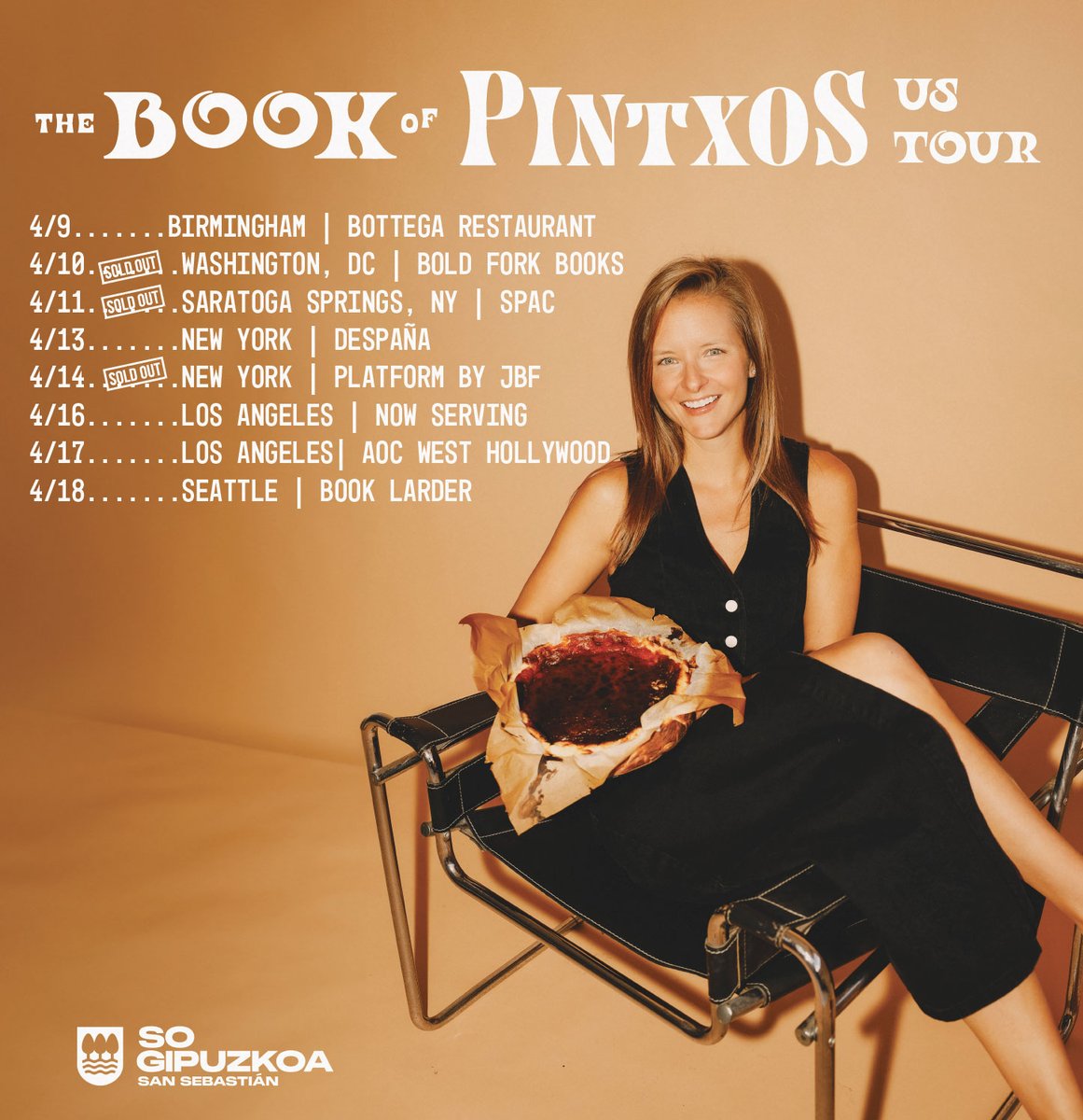 THE BOOK OF PINTXO US TOUR 🍢 Come out and see me, people! Thanks to @GipuzkoaTurismo for supporting. Tickets here —> travelcookeat.com/basque-country
