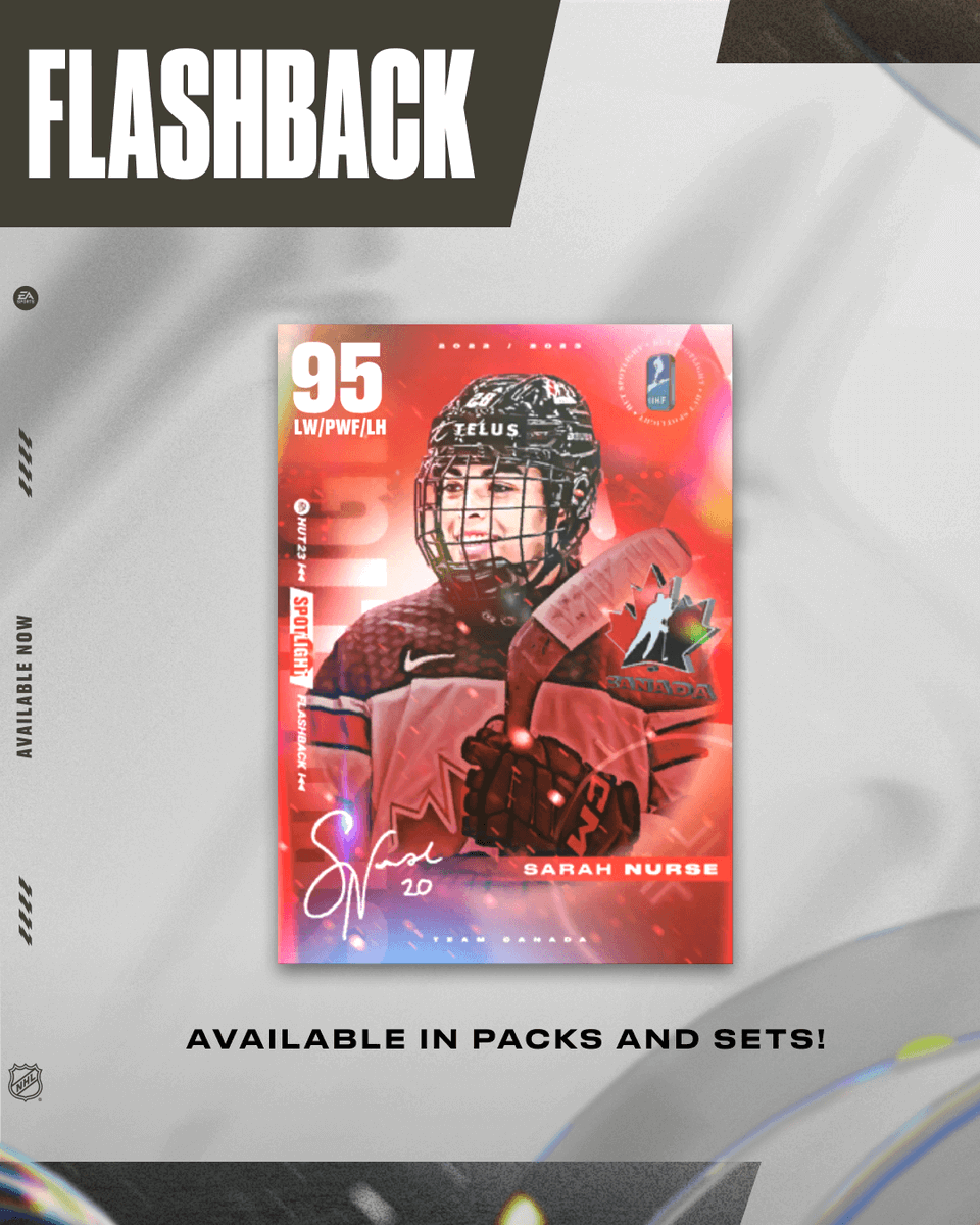 Sarah Nurse flashback #NHL24 Now live‼️ 🏒