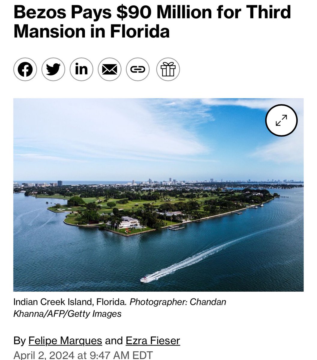 The Experts™️ in legacy media keep insisting that Florida is about to collapse into the ocean due to the 🚨 climate emergency 🚨 … but for some reason, the billionaires who OWN legacy media keep buying extremely valuable real estate here. 🤔 Makes you think…