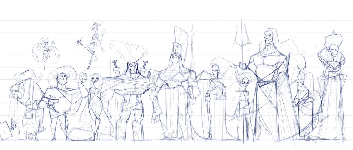 Lately I’ve been thinking about this Greek god Lineup and how I need to revamp it because it’s been sitting in my ipad for 4 years now but my style has changed a lot so I probably need to redraw them all now lol