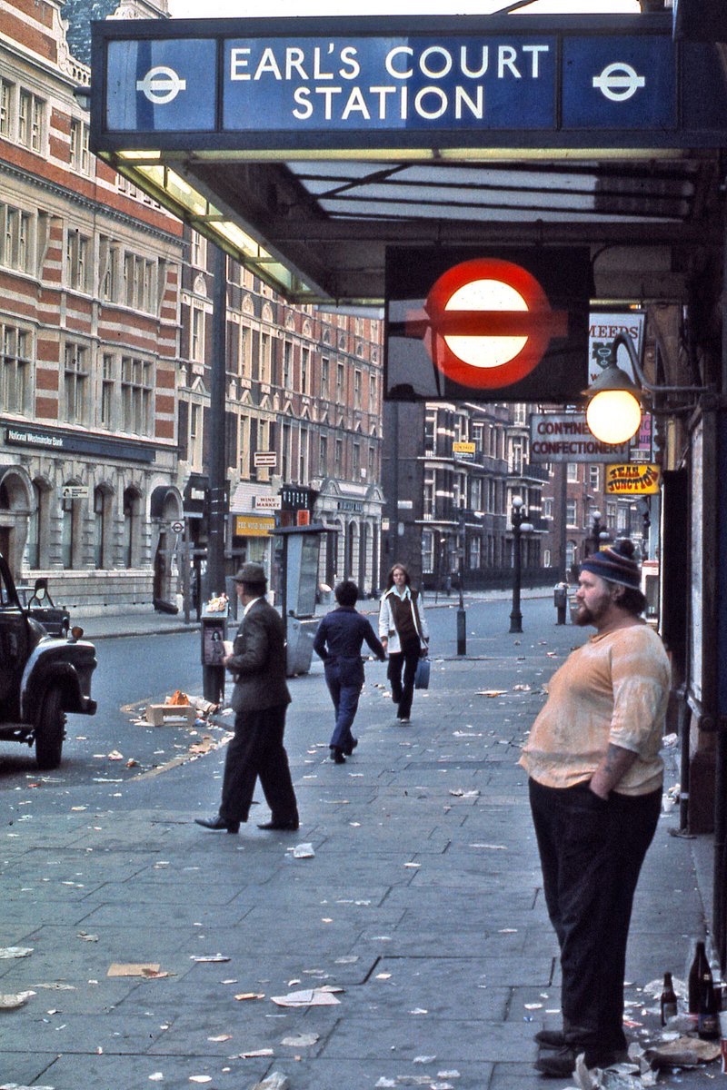 Earl's Court Station, 1973 by George Garrigues