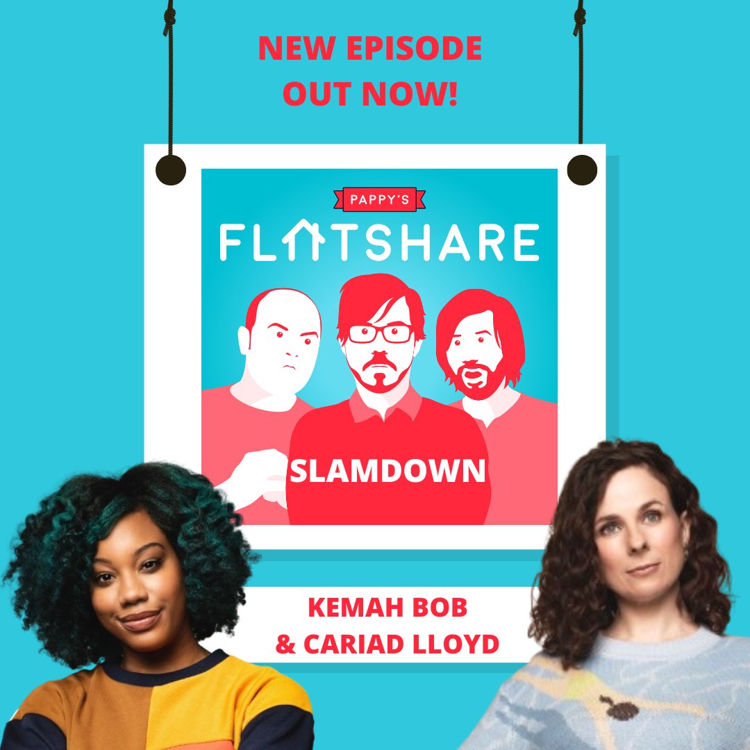 A brand new Flatshare Slamdown just dropped featuring @ladycariad and @kemahbob. Pop your hat on the hatstand and have a listen today! Acast: play.acast.com/s/pappysflatsh… Spotify: open.spotify.com/show/7BdAQRtSd… Apple pods: podcasts.apple.com/gb/podcast/pap…