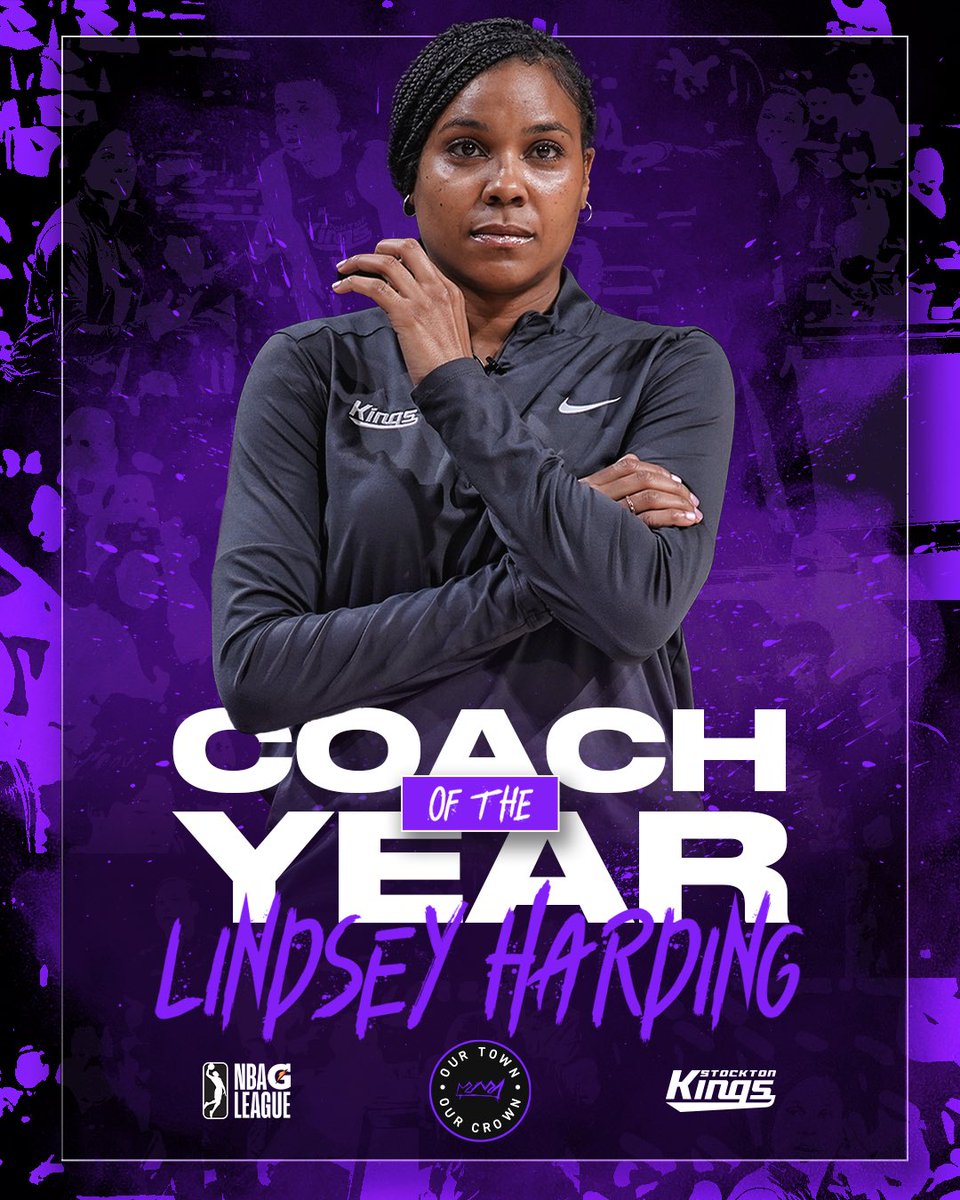 Congrats Coach Harding for earning G-League Coach of the Year with the best record in the G! 🙌 #OurTownOurCrown