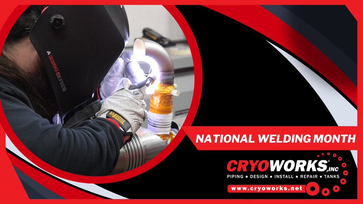 CryoWorksInc's tweet photo. Happy National Welding Month from CryoWorks!

We're proud to honor and celebrate our welders that Make It Happen! 
#NationalWeldingMonth #AWS #welding #cryogenicpiping #vjpipe #makeithappenmakeiteasymakeitfun #cryoworks https://t.co/AsXGcydpDx