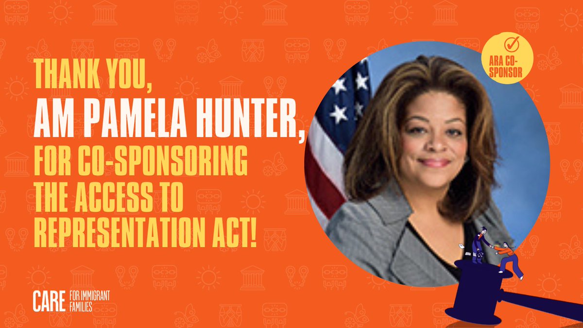 WorkersCNY's tweet photo. Thank you, @PamelaHunter128 , for co-sponsoring the #AccesstoRepresentation Act to establish a right to counsel for people in immigration court. Onondaga county and the #CARE4Immigrants coalition needs your help securing $150M for immigration legal services in the final NY budget https://t.co/ZbJwSC2W2b