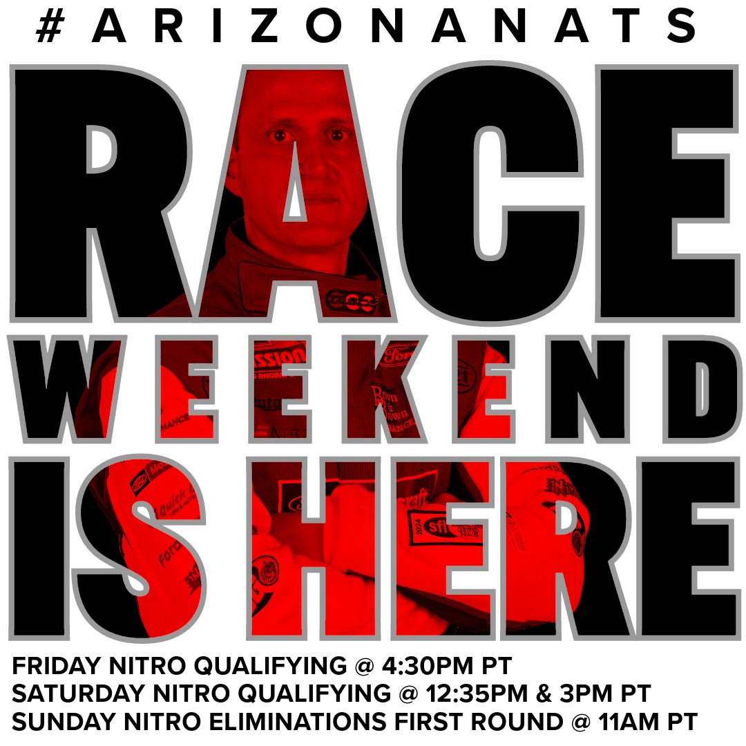 .@NHRA #ArizonaNats Race Weekend is Here! @MQL_Racing | @FordPerformance | @PPG | @PPGRefinish_NA | @bgproducts | @AutoFi_inc | @AutoAlertcxm | #TascaNation