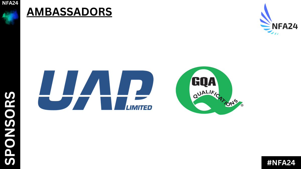 We want to give a huge thanks and shout out to our Ambassador sponsors @UAP_Limited and @GQAQuals for their support so far this year! #NFA24