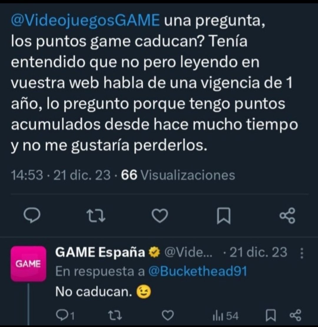 MrYerout's tweet photo. Señores, que Videojuegos GAME están borrando TODAS las respuestas donde afirmaban que LOS PUNTOS NUNCA CADUCABAN. Hay que tenerlos bien puestos hacer esto a escondidas sin avisar, porque sabían desde el minuto uno que la gente se les echaría encima https://t.co/660OcoZ1mZ