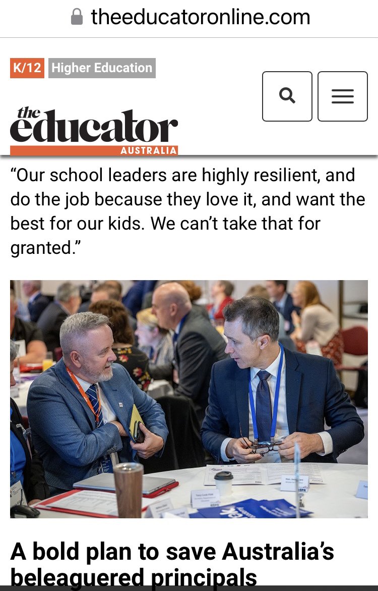 @JasonClareMP flags national action on school leader well-being. Well done @ASPALeaders theeducatoronline.com/k12/news/jason…