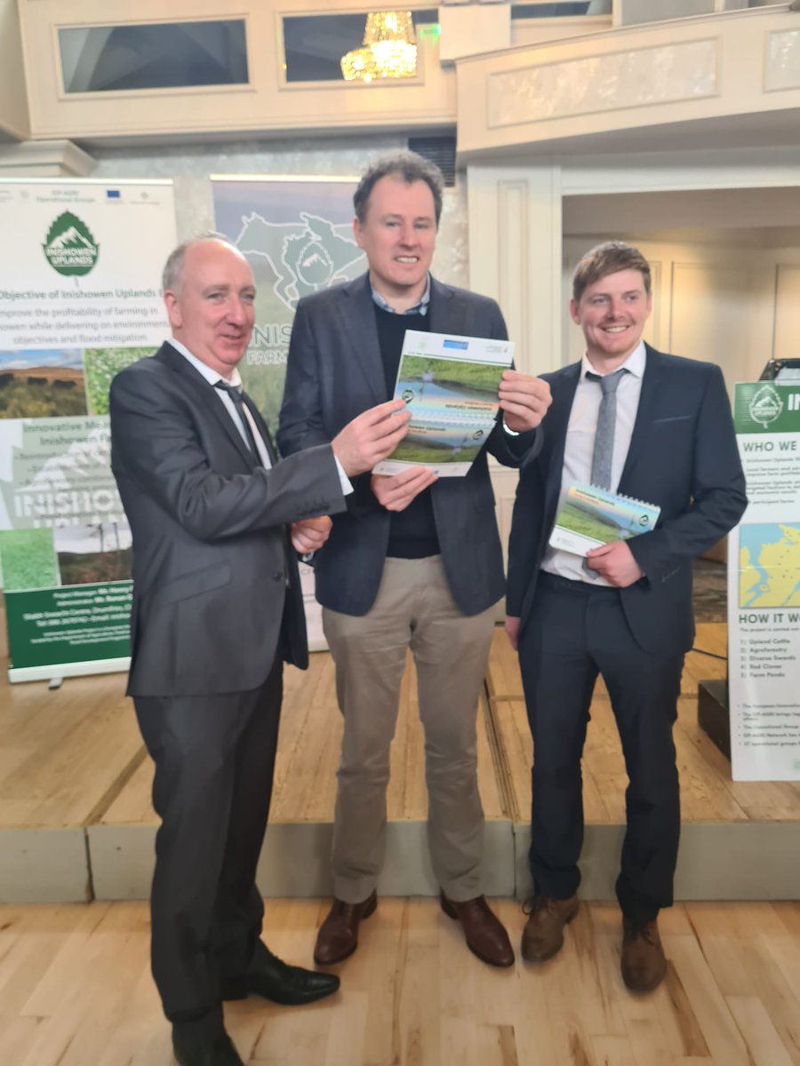 McConalogue's tweet image. It was a big day for the Inishowen Uplands European Innovation Partnership, which launched its farmers’ handbook in the Ballyliffin Hotel. Well done to everyone who played a part in the initiative, which has been such a positive development.
#inishowenuplandseip #DAFM #EIPAgri
