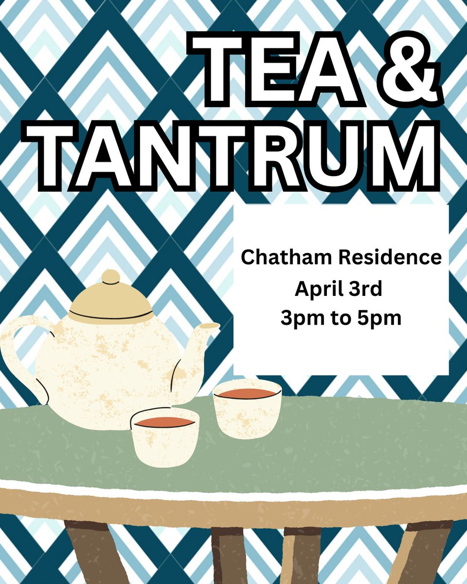 Hello Chatham!

The rescheduled Tea and Tantrum from March will take place on April 3rd in the community building. Stop by to chat with RLC Lyndi. 

Se you there!