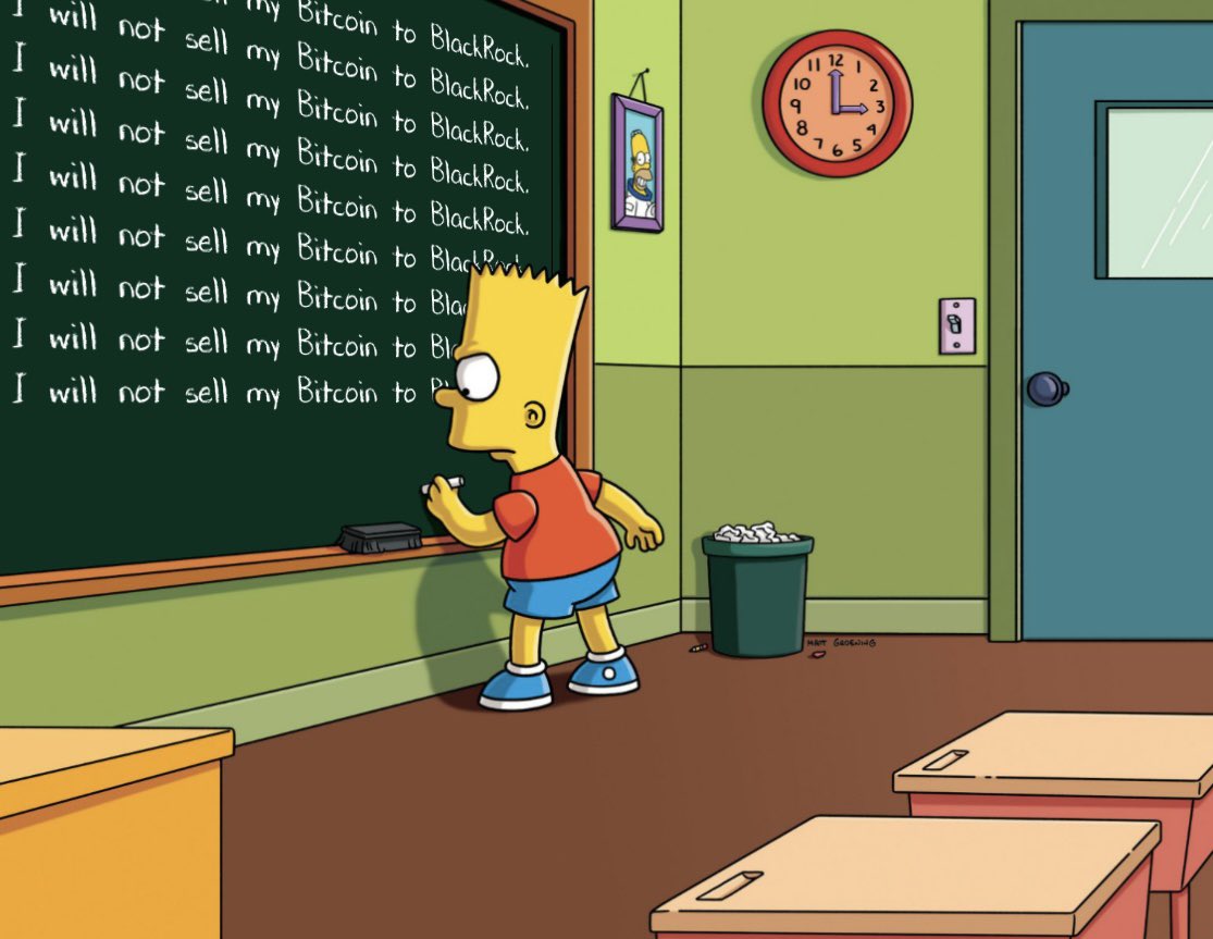 I will not sell my Bitcoin to Blackrock.

#Bitcoin