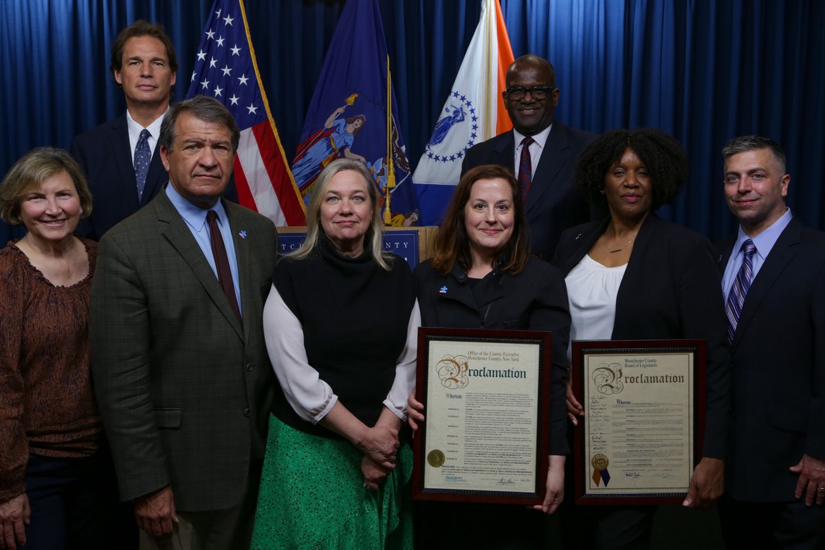 County Executive George Latimer, County Legislator Catherine Parker and Department of Community Mental Health Commissioner Michael Orth, commemorated World Autism Day on April 2 along with New York area representatives of Autism Speaks. As part of National Autism Acceptance…