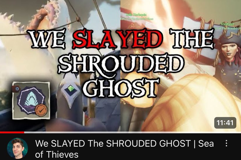 So we kinda SLAYED the Shrouded Ghost and I low-key caught it on camera 👁️👄👁️ 👉🏻👈🏻 #SeaOfThieves New vid 👇🏻👇🏻👇🏻 youtu.be/kLbZ5oVH4OI?si…