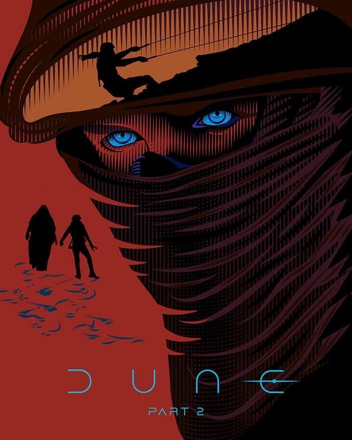 SciFiArchives's tweet photo. ‘DUNE: PART TWO’ art. https://t.co/wcR0wYaj8y