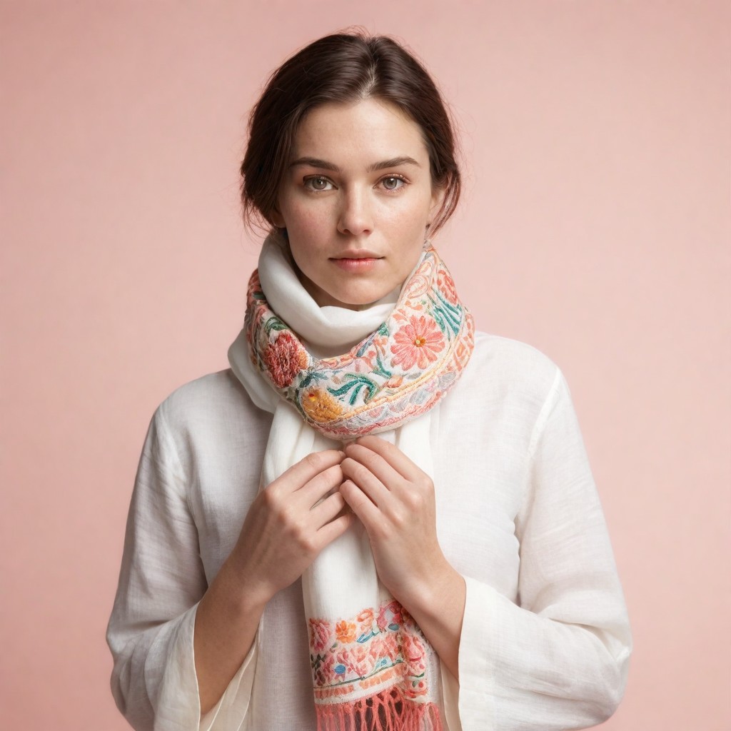 em_wagdy's tweet image. An embroidered shawl ✨✨ #aigenerate #GenerativeAI #aifashion #AI美女