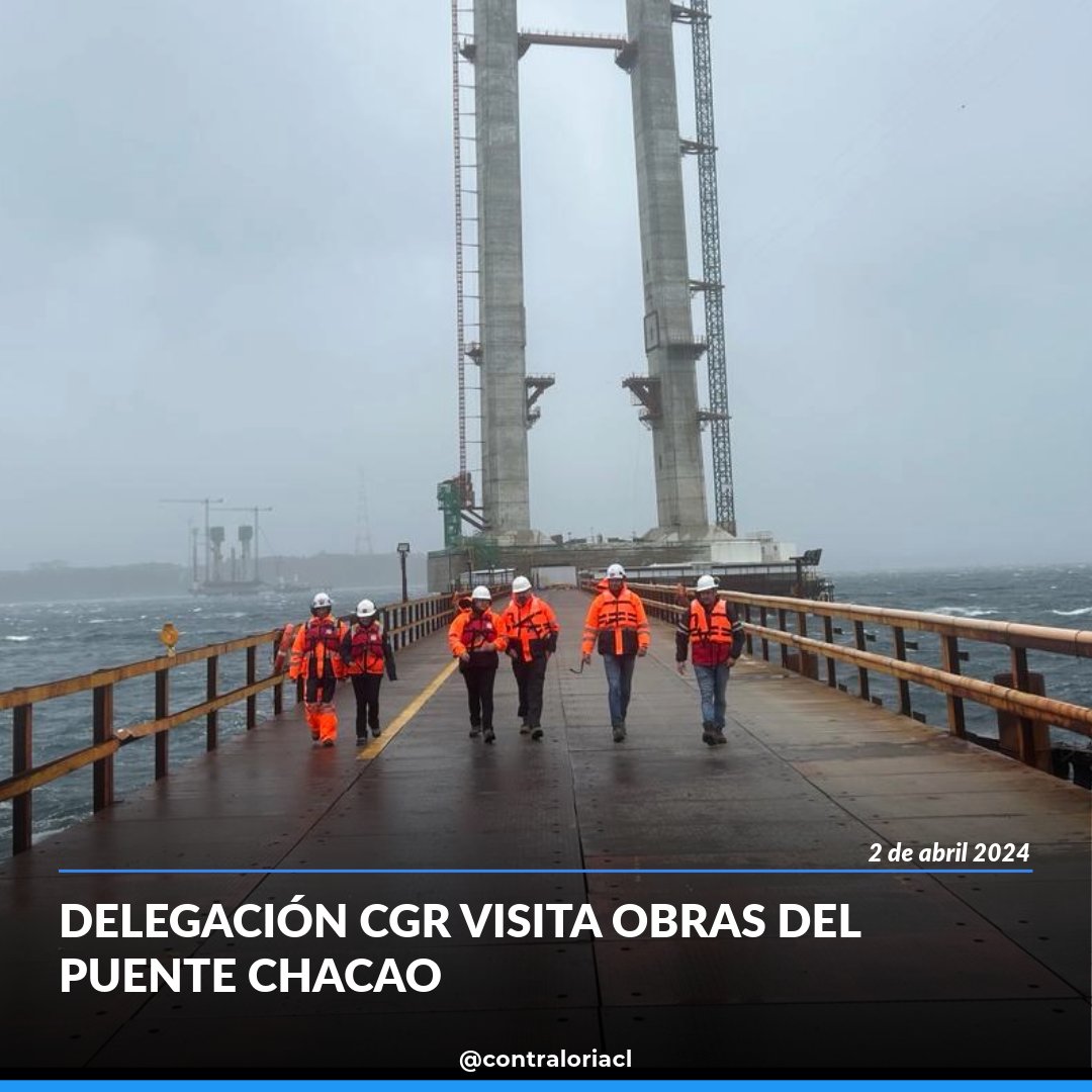 Una delegación de funcionarios, encabezados por la Contralora (S) Dorothy Pérez, conocieron en terreno los avances de la construcción del Puente Chacao, obra clave para el país. La nota aquí👉bit.ly/3PK7MO4